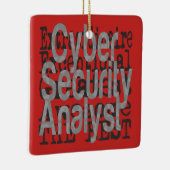 サイバーセキュリティアナリストExtraordinaire セラミックオーナメント (右)