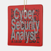 サイバーセキュリティアナリストExtraordinaire セラミックオーナメント (左)