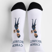 サイバーセキュリティクール:パトロール中の警官 ソックス (上部)