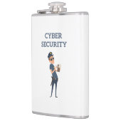 サイバーセキュリティクール：パトロール中の警官 フラスク (左)