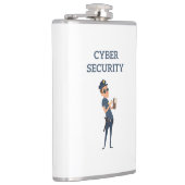 サイバーセキュリティクール：パトロール中の警官 フラスク (右)