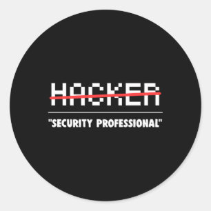 サイバーセキュリティコンピューターハッカー ラウンドシール