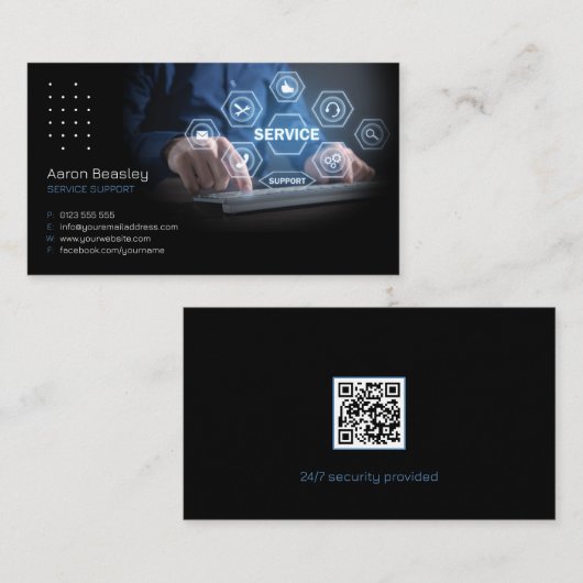 サイバーセキュリティサービス |サービスサポート 名刺 (正面/裏面)