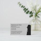 サイバーセキュリティシンプルサービスの名刺 予約カード (スタンド正面)