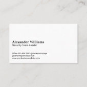 サイバーセキュリティシールドロゴ | デジタル背景 名刺 (裏面)