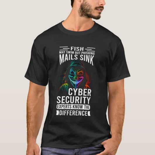 サイバーセキュリティチームおよびアンチマルウェア技術者 Tシャツ (正面)