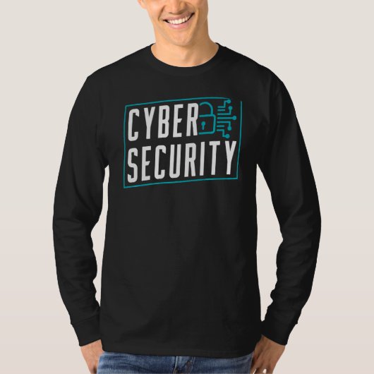 サイバーセキュリティハッカーによるハッキングHack Cyber Security Tシャツ (正面)