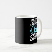 サイバーセキュリティハッキングSよりもサイバーセーフティを向上 コーヒーマグカップ (正面右)