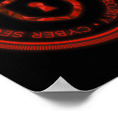 サイバーセキュリティバッジシール ポスター (角)