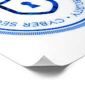 サイバーセキュリティバッジシール ポスター (角)