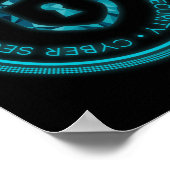 サイバーセキュリティバッジシール ポスター (角)