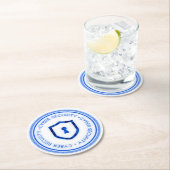 サイバーセキュリティバッジシール ラウンドペーパーコースター (インサイチュ)