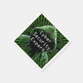 サイバーセキュリティビジネスの専門家 スタンダードカクテルナプキン (角)