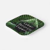 サイバーセキュリティビジネスの専門家 ペーパープレート (傾斜あり)