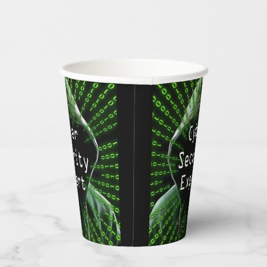 サイバーセキュリティビジネスの専門家 紙コップ (右)