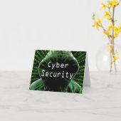 サイバーセキュリティビジネス カード (黄色い花)