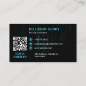 サイバーセキュリティビジネス | ダークマトリックス鍵 名刺 (正面)