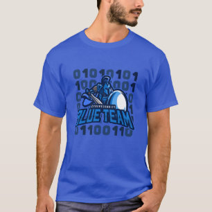 サイバーセキュリティブルーチームスパルタン行列 Tシャツ
