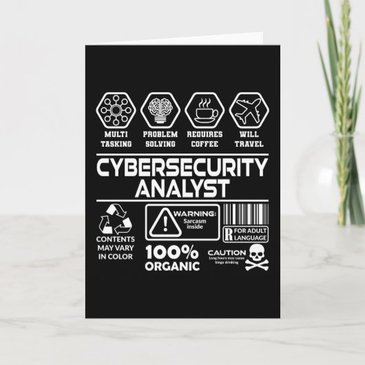 サイバーセキュリティーアナリスト カード (正面)