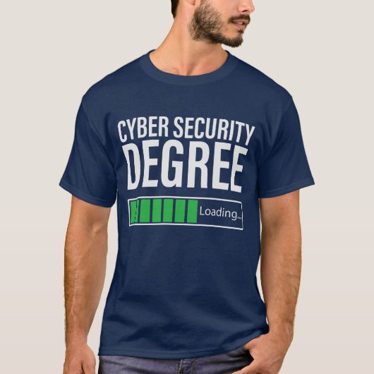 サイバーセキュリティ学位ロード中 スペシャリスト Tシャツ (正面)