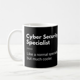 サイバーセキュリティ専門おもしろい者定義 コーヒーマグカップ