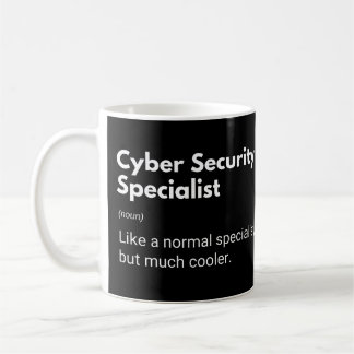 サイバーセキュリティ専門おもしろい者定義 コーヒーマグカップ