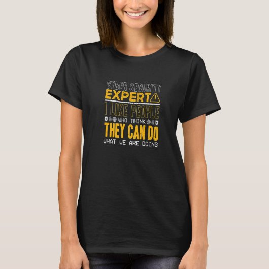 サイバーセキュリティ専門家 エシカルハッカー Tシャツ (正面)