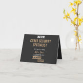サイバーセキュリティ専門家 カード (黄色い花)