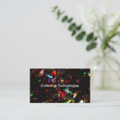 サイバーセキュリティ技術抽象芸術名刺 名刺 (スタンド正面)