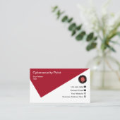 サイバーセキュリティ指紋認証名刺 名刺 (スタンド正面)