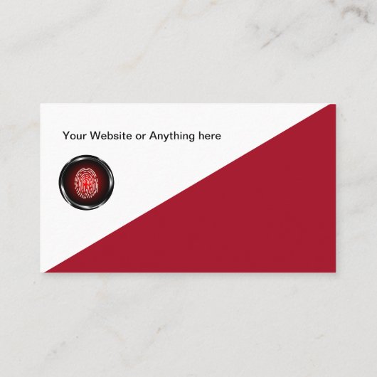 サイバーセキュリティ指紋認証名刺 名刺 (裏面)