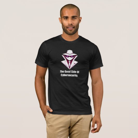 サイバーセキュリティ擁護者の良い面 Tシャツ (正面フル)