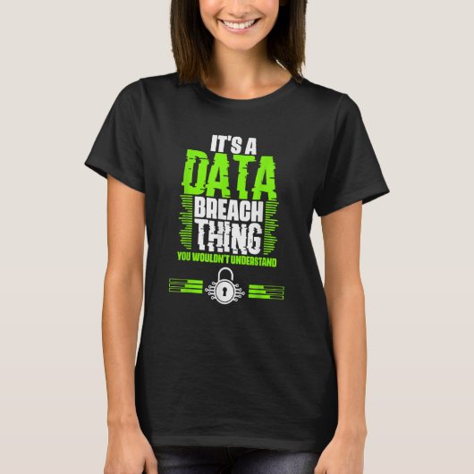 サイバーセキュリティ素晴らしSpeのデータ侵害 Tシャツ (正面)