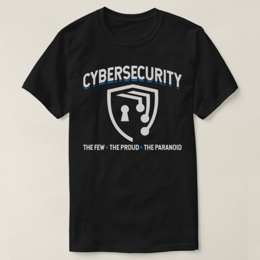 サイバーセキュリティ誇りを持った少数の偏執型より安全なインターネット Tシャツ (デザイン正面)