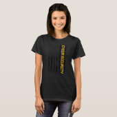 サイバーセキュリティITアナリストDA1 US Flag Certified Tec Tシャツ (正面フル)