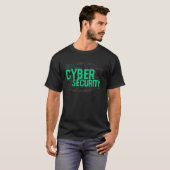 サイバーセキュリティWord Cloud Hacker Computer Coders Pr Tシャツ (正面フル)