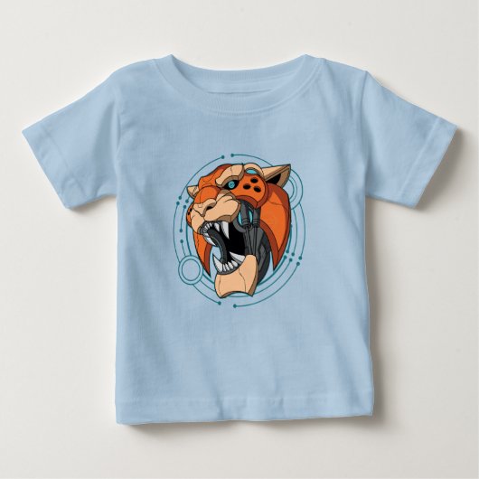 サイバータイガー | ベビーTシャツ (正面)