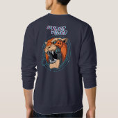 サイバータイガー |男性 スウェットシャツ (裏面)