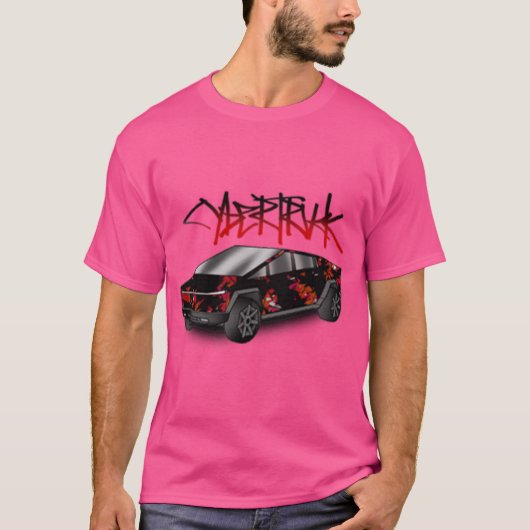 サイバートラック 赤 Tシャツ (正面)