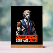 サイバートランプ2076 | 再び火星素晴らしする アクリルサイン (ニュートラル)