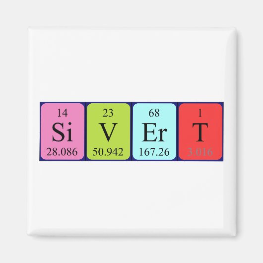 サイバート周期表名磁石 マグネット (正面)