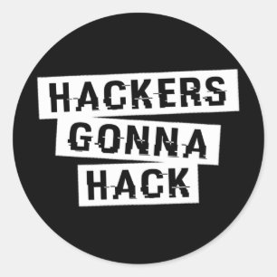 サイバーハッカーがハックする-スタイル1 -タイプ3 ラウンドシール