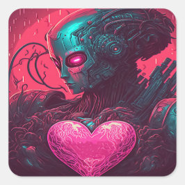 「サイバーバレンタイン」のデザイン スクエアシール