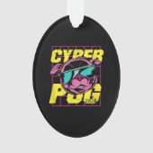 サイバーパグ | カッコいい Pug Dog オーナメント (正面)