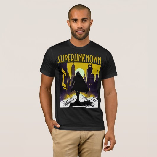 サイバーパンクなシルエットが映えるSuperunknown Tシャツ (正面フル)