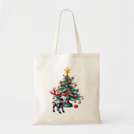 サイバーパンクなトナカイとクリスマスツリー トートバッグ