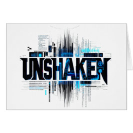 サイバーパンクな卓上サイン「UNSHAKEN」
