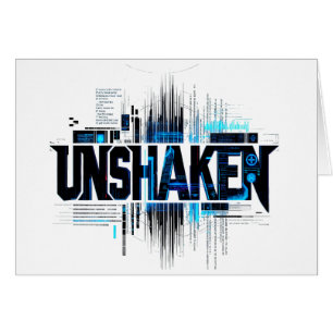 サイバーパンクな卓上サイン「UNSHAKEN」