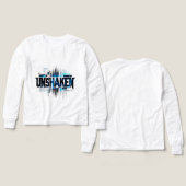 サイバーパンクな少年用ロングスリーブTシャツ (デザイン 正面&背面)