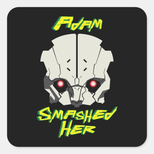 サイバーパンクのアニメ編集者アダム・スマー スクエアシール (正面)